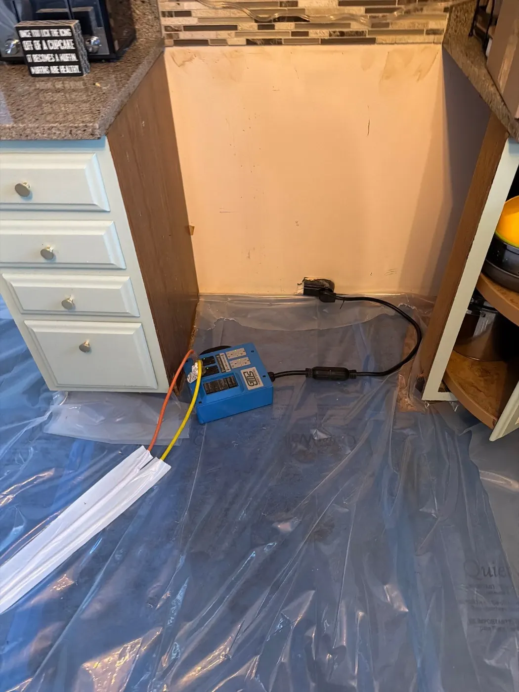 Thermal imaging during water damage assessment in Butler-Tarkington residence