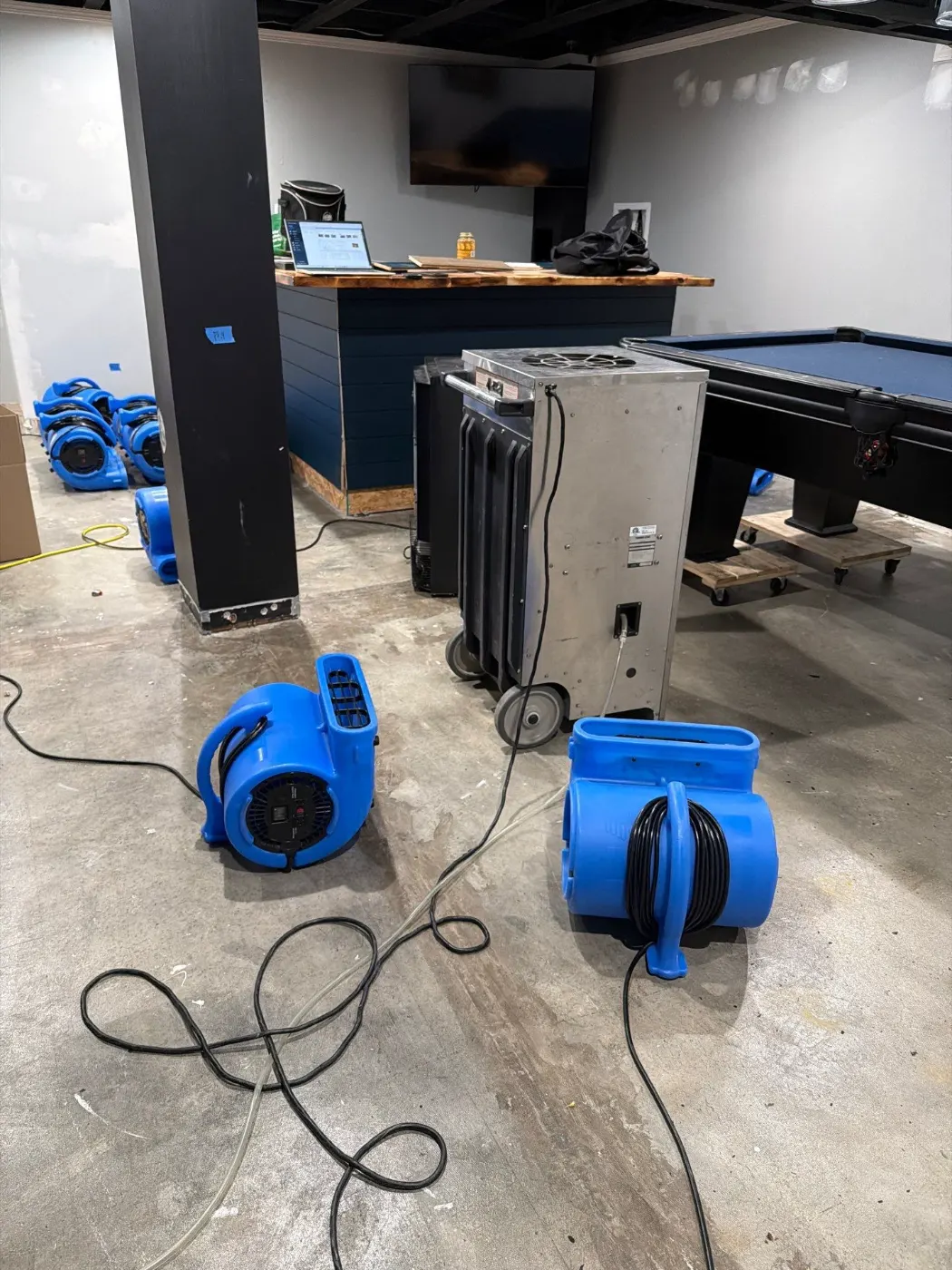 Large-scale water extraction in Butler-Tarkington business space